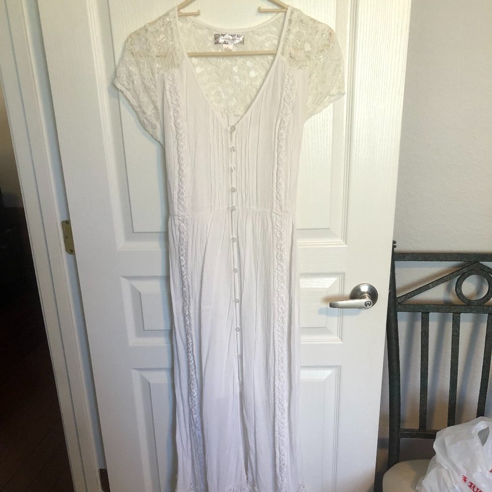 White Boho Dress